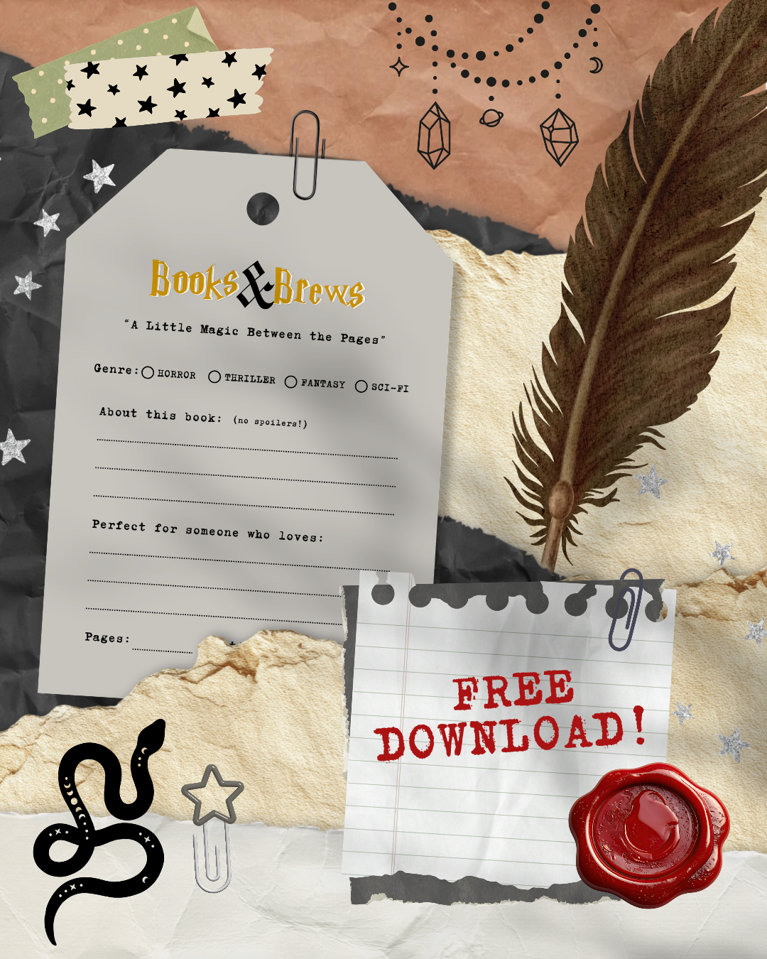 Books & Brews Booktag