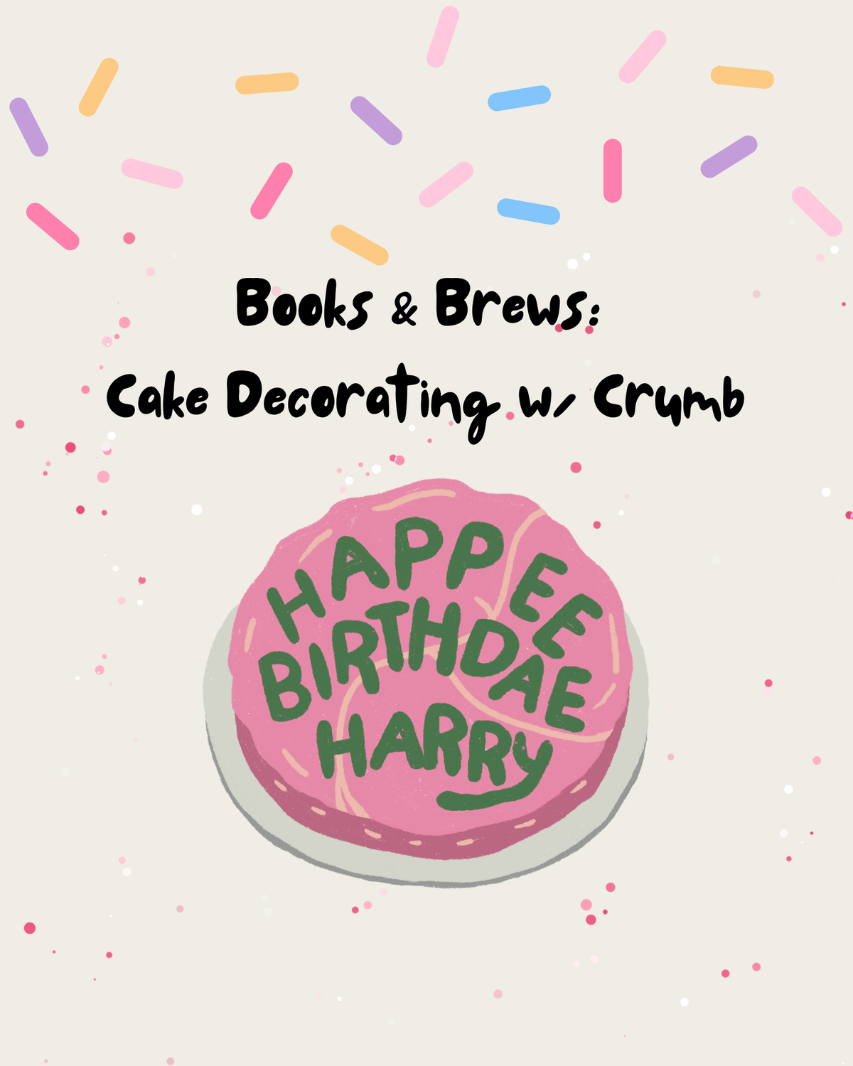 Books & Brews - Cake Decorating
