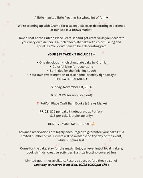 Books & Brews - Cake Decorating